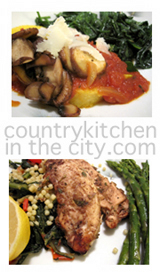 country kitchen in the city