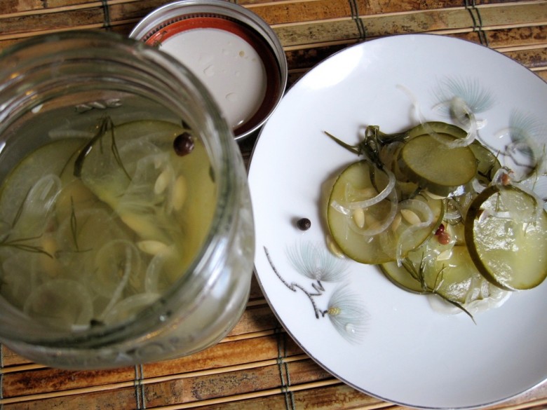 sweet and crunchy homemade pickles