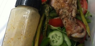 tips: work lunch salad dressing