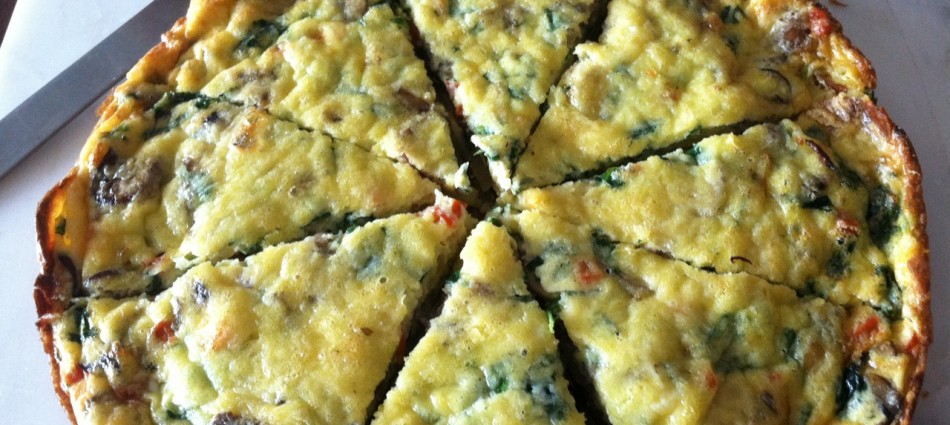 the leftover veggie weekend frittata