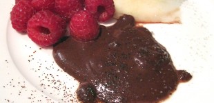 guajillo chili chocolate melt w/ fresh fruit